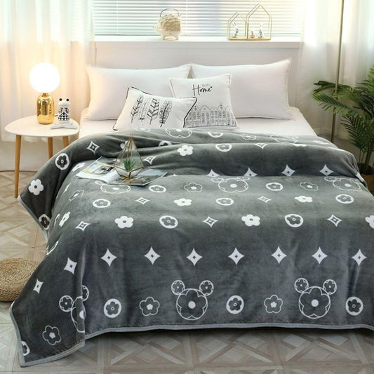 Skin-friendly Flannel Bed Sheets Blankets Twin Beds Single Blankets Air Conditioning Towels Small Quilts