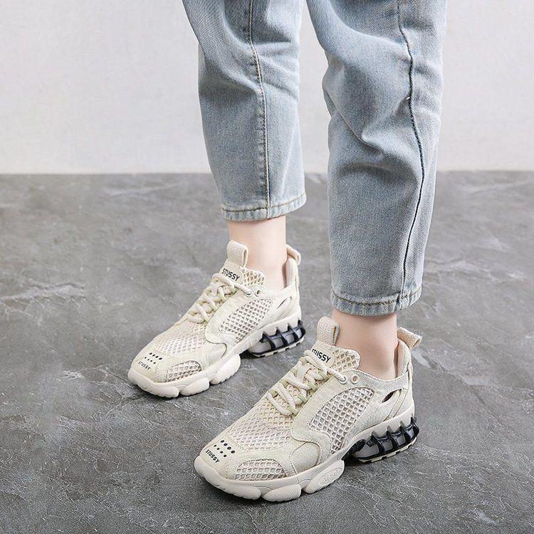 Fashion Sneakers Women Platform Chunky Casual Shoes 2020 Brand Designers Woman Lace Up 5cm Tennis Female Walking Trainers
