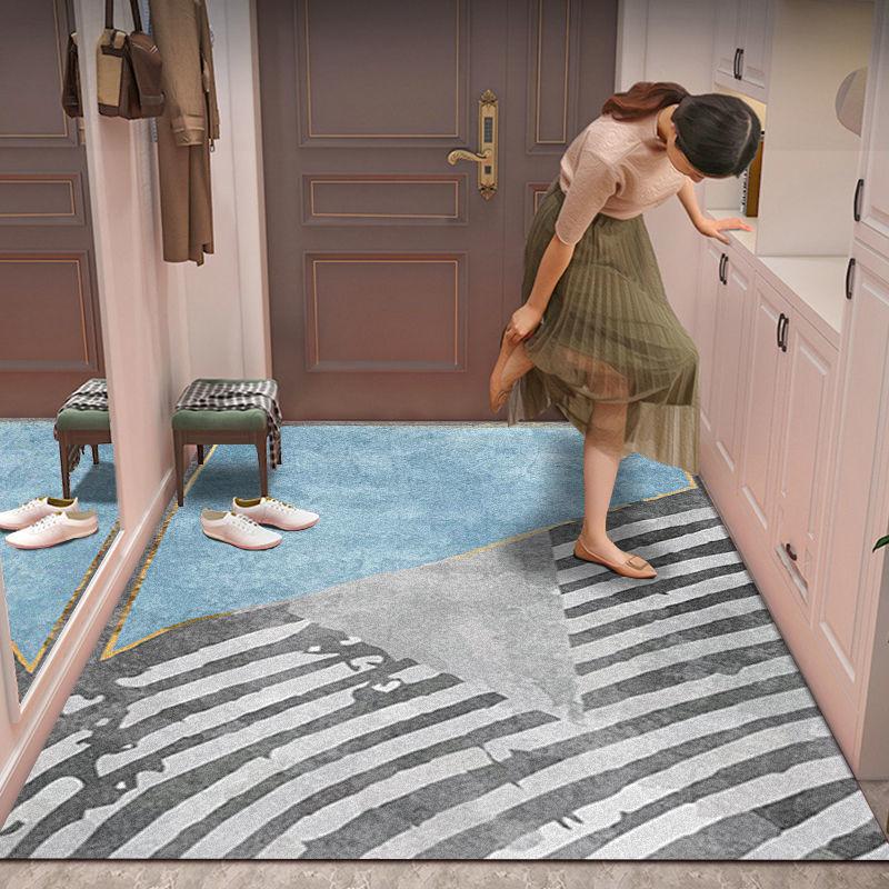 Light Luxury Entrance Door Mat 80*120cm Home Entrance Entrance Porch Mat Living Room Carpet Bedroom Bathroom Non-slip Absorbent Mat