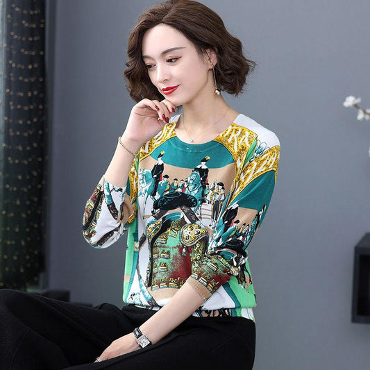 Autumn Winter Pullover Woolen Sweater Women High-end Loose Knitted Sweaters Jumpers Female Soft Cartoon Print Cashmere Sweater