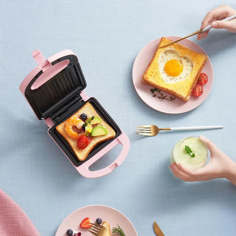 650W Breakfast Machine Set Waffle Maker Bread Maker Sandwich Making Machine with Various Bakeware