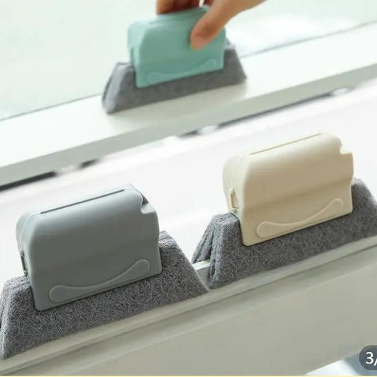 3PCS The Window Window Groove Groove Cleaning Brush with Cleaning Dustpan Screen Window Cleaning Folding Brush