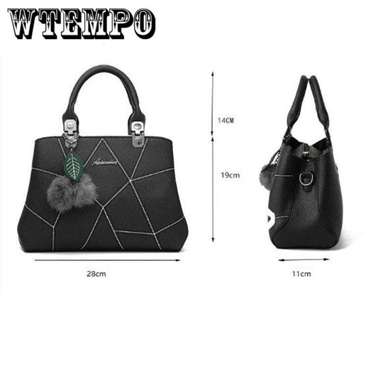 Leather sense handbag fashion handbag trend shoulder bag Messenger bag European and American style