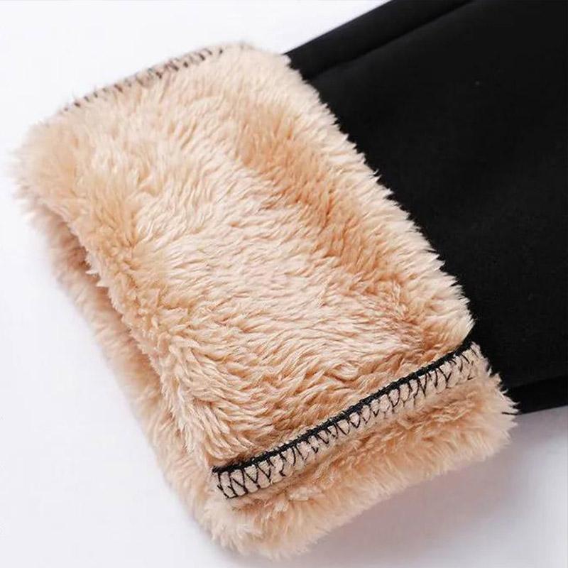Winter Gold Velvet Leggings for Women Wearing High Waist and Slimming Solid Color Plus Velvet Thickening Tight Feet To Keep Warm
