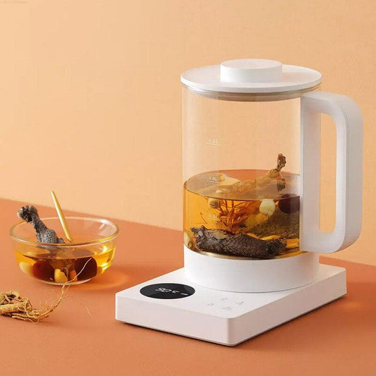 Electric Kettle 1.5L Multifunction Health Kettle Pot Stew Porridge Slow Cooker Heater Water Heating Insulation Kettle