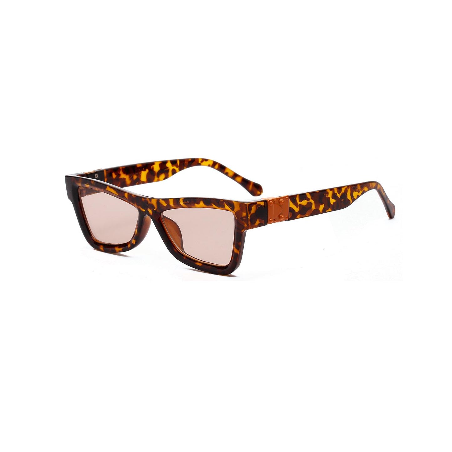 WTEMPO Sunglasses reflective cat eye AC lens glass mirror black frame steampunk women eyewear