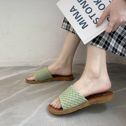 Slippers, Women's Summer Wear Home Non-slip Shoes Female Students Korean Fashion Shoes Ladies Sandals