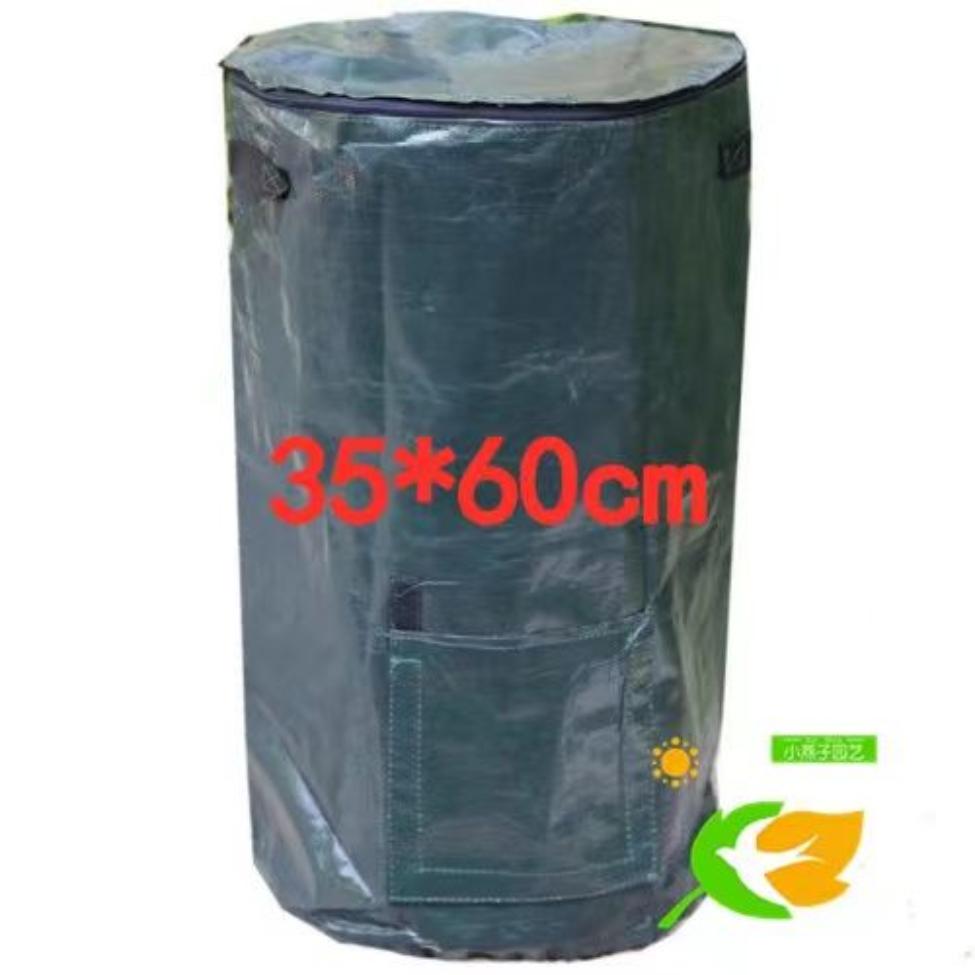 Compost Bag Homemade Organic Ferment PE Compost Bag Kitchen Waste Disposal Garden Accessories