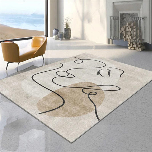 Living Room Sofa Cushion Nordic Minimalist Carpet Modern Geometric Home Bedroom Bedside Carpet