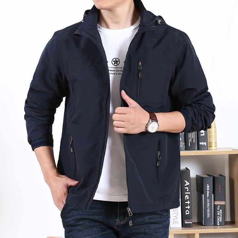 Men Jacket Autumn Fashion Coats Male Casual Baseball Bomber Jacket Mens Overcoat Plus Size M-4XL