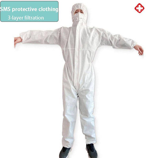 3-layer Disposable Medical Protective Clothing Non-woven Safety Protective Coveralls