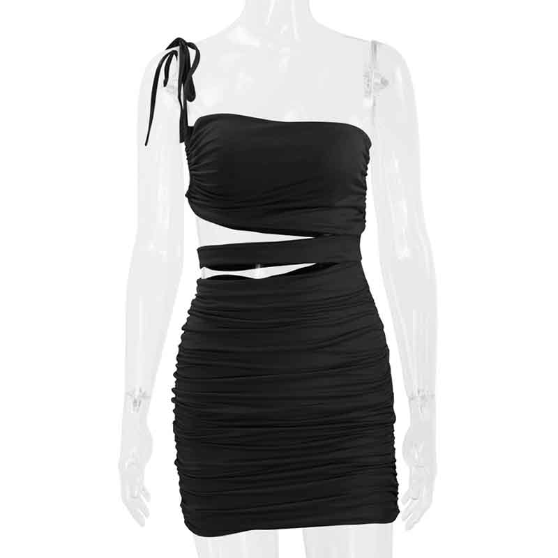 Dress Female Summer Fashion Sexy Hollow Bag Hip Sling European and American Style Skirt