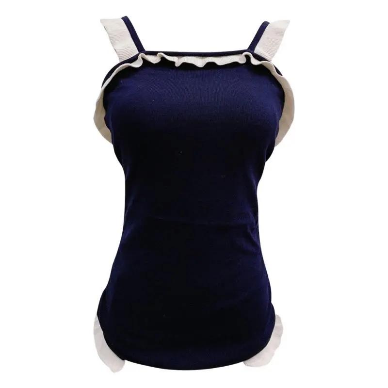Sexy Backless Swimsuit Women Cover Belly Bikini Slim Swimwear Sleeveless Triangle One-piece Swimming Suit Suspender Lace Beachwear