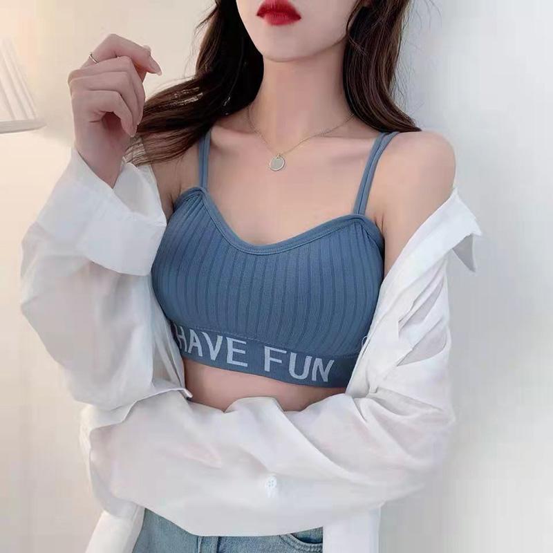 Beautiful Back Without Steel Ring Gathered Shockproof Sports Underwear Women's Korean Version Sexy Anti Tarnish Bra Wrapped Bra