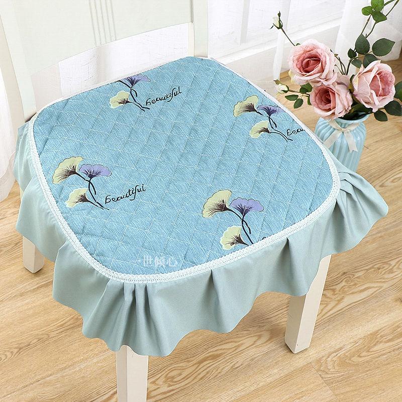 Non-slip Chair Cushion Cushions Household Chair Cushion Printing European Style Four Seasons General Purpose Dustproof and Easy To Clean