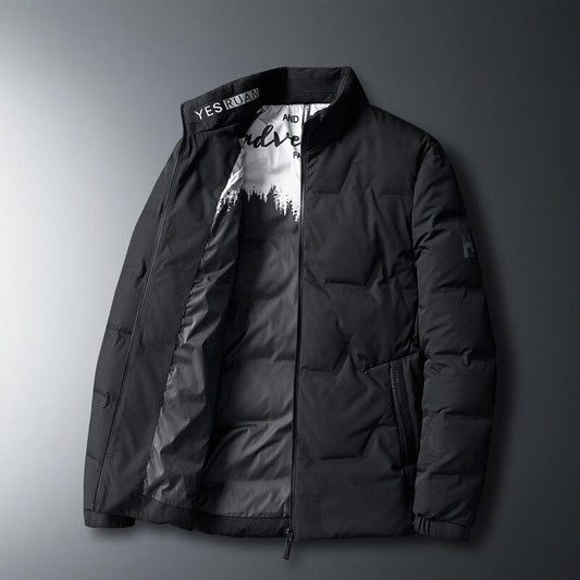Men's Business Casual Stand-collar Down Jacket Winter Classic Style Plus Size Thickening Warm Fashion Down Jacket