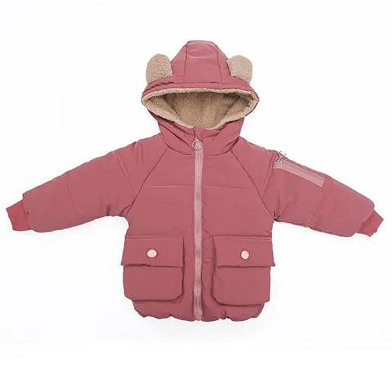 Girls' Winter Padded Jacket with Thick Warmth and Windproof Padded Jacket