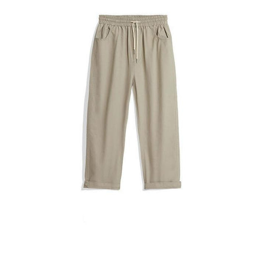 Street Workwear Pants Men's Spring and Summer Trends Straight Sports All-match Loose Nine-point Casual Pants