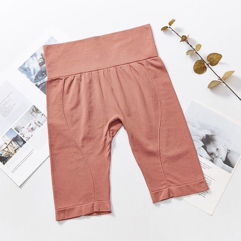 WTEMPO Tight-fitting High-waist Sports Shorts Women Stretch Running Fitness Five-point Pants Peach Hip Yoga Pants Leggings