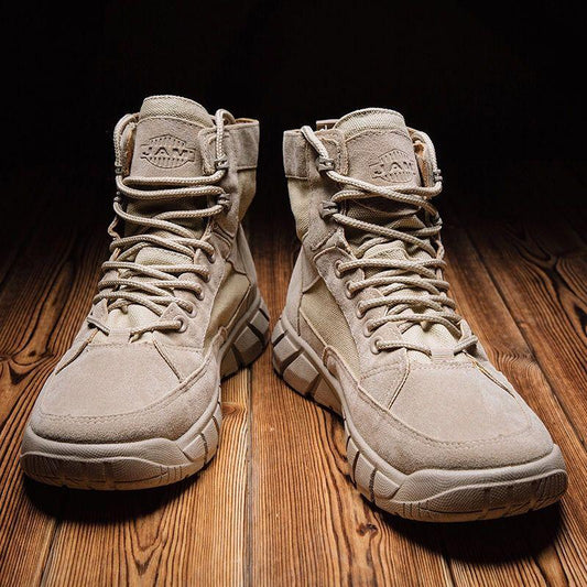 Autumn Winter Martin Boots Men's Boots Leather Army Boots Snow Boots