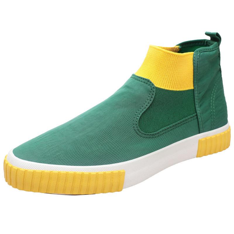 Korean Style All-match Casual Shoes Lazy One-foot High-top Men's Sneakers Men's Trendy Shoes