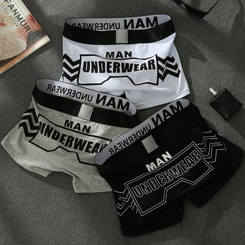 3-pack Men's Underwear, Cotton Comfortable, Breathable Boxer Briefs