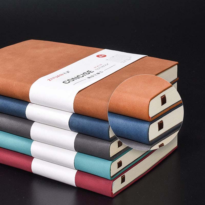 Solid Color A5 Regular Notebook Thickened Notepad Stationery Diary Business Record Book 240 Pages