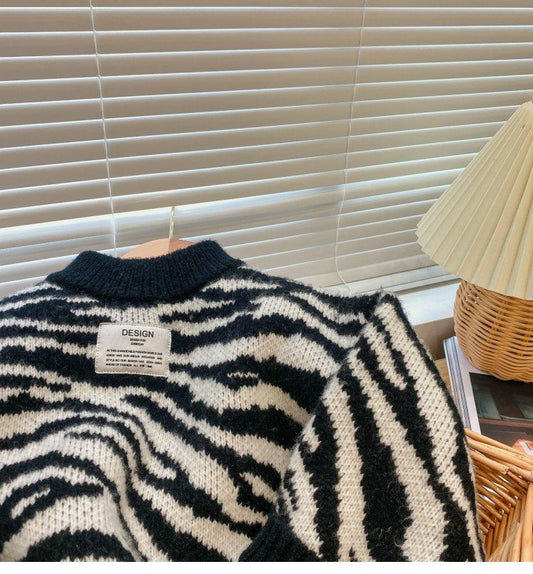Children's Sweater Winter Children's Foreign Handsome Men's and Women's Children's Clothing Baby Thickened Round Neck Sweater