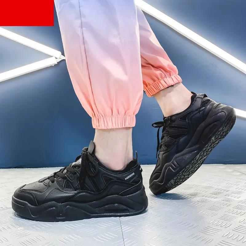Sports Shoes Men's Thick-soled All-match Old Shoes Boys Summer Hong Kong Style Sports Small White Tide