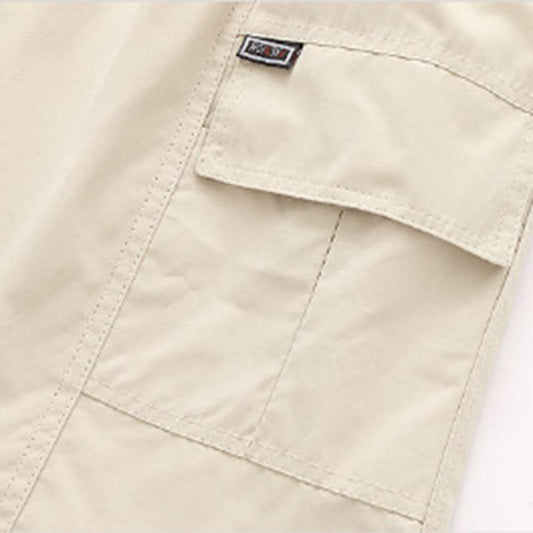 Young and Middle-aged Summer Men's Shorts Five-point Pants Loose Casual Sports Men's Beach Pants Mid-waist Pants