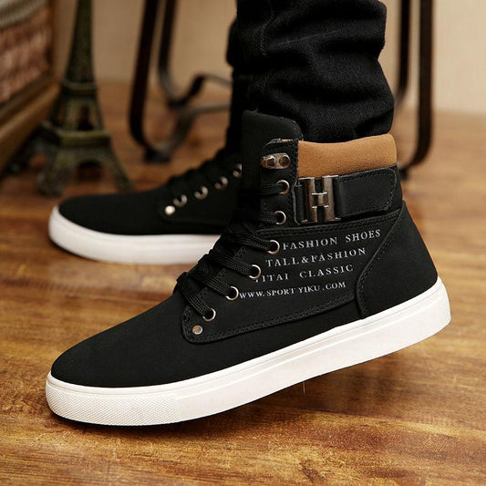 Autumn and Winter Sports Shoes Men's Student Canvas Flat Casual All-match Flat Shoes