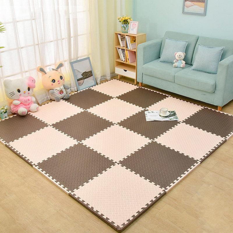 Children's Sponge Floor Anti-fall Crawling Carpet Puzzle Foam Mat Climbing Mat for Home Bedroom