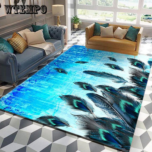 Abstract Painting Pattern Carpets For Living Room Bedroom Non-Slip Coffee Table Floor Mat