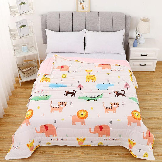 Skin Friendly Summer Cool Quilt Double Air-conditioning Quilt Washed Cotton Quilt Student Single Summer Dormitory Quilt