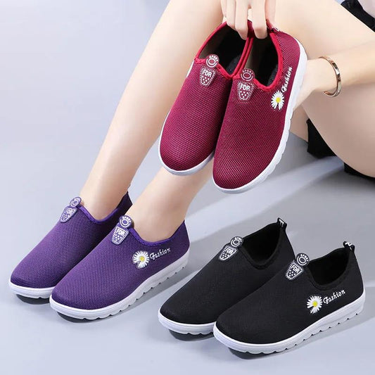 Women's Shoes Spring and Autumn Low-top Cloth Shoes Non-slip Soft-soled Sneakers