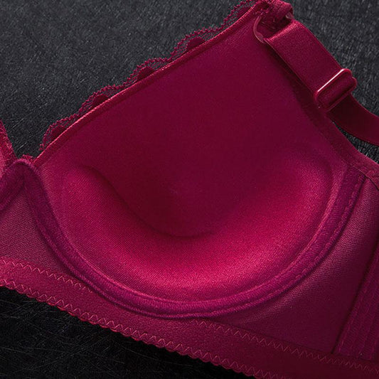 High Quality Lace Bra Without Steel Ring Sexy Bra with Breasts Gathered Together Adjustable Women's Underwear
