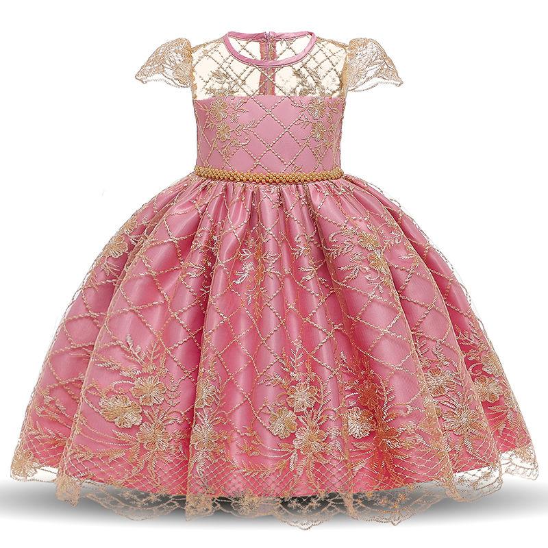 Girls Dress Elegant New Year Princess Children Party Dress Wedding Gown Kids Dresses for Girls Birthday Party Dress Vestido Wear