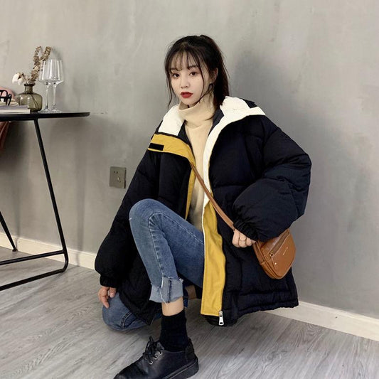 Winter Women's Down Cotton-padded Coat Cotton Jacket Loose Casual Winter Coat Clearance Quilted Jacket