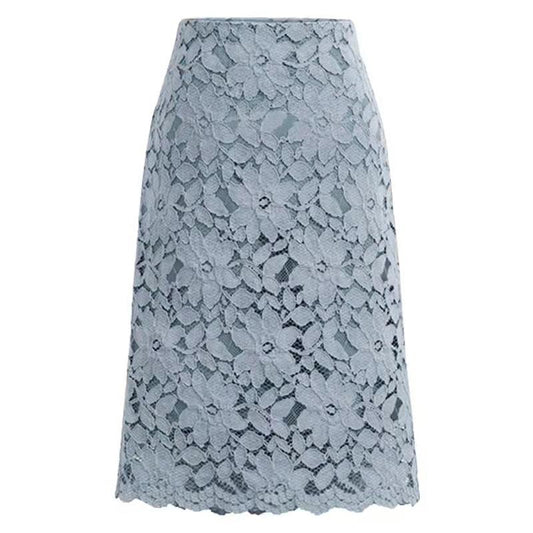 Women Skirt Summer Lace Elegant Office Skirts Womens Pencil Bandage Skirt for Women Skirts Knee-length High Waist