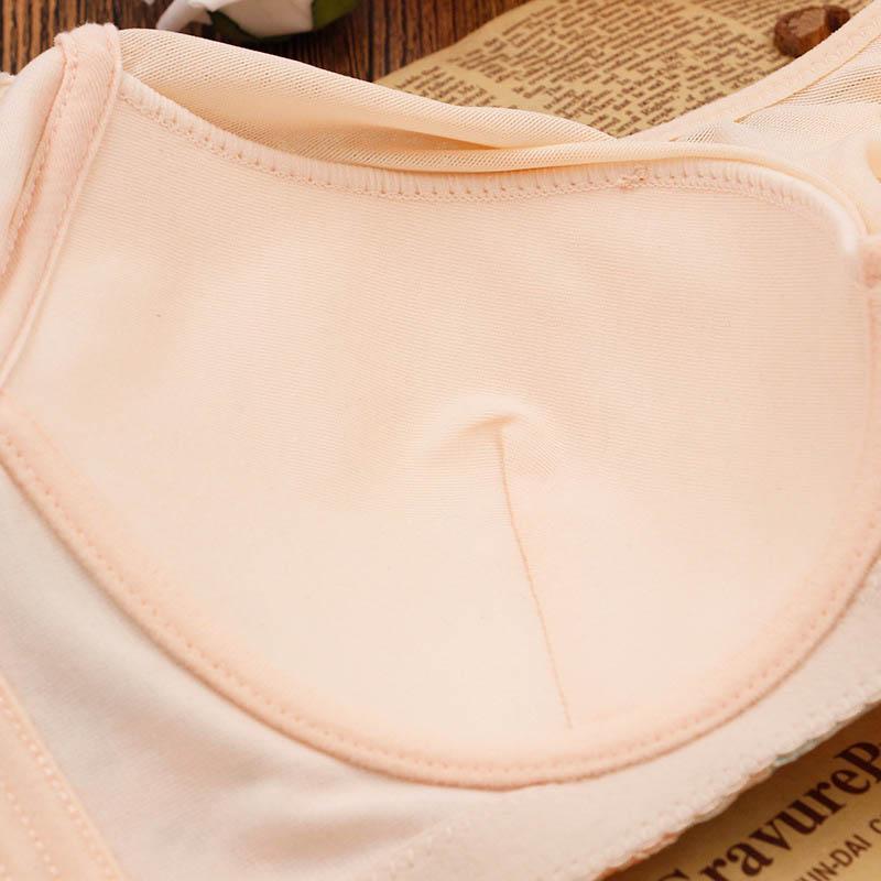 Ladies Thin Adjustable Large Size Push Up Bra Sexy Lace Side Adjustable Breathable Comfort Bra