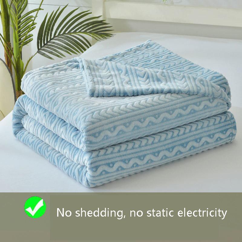 Twin Queen King Size Thicker Blanket Four Seasons Bed Sheets Available on Both Sides Warm Bed Sheet