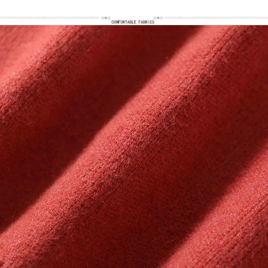 Knitted Cardigan Ladies Spring and Autumn Embroidered Pocket Loose V-Neck Thickened Plus Size Sweater Jacket