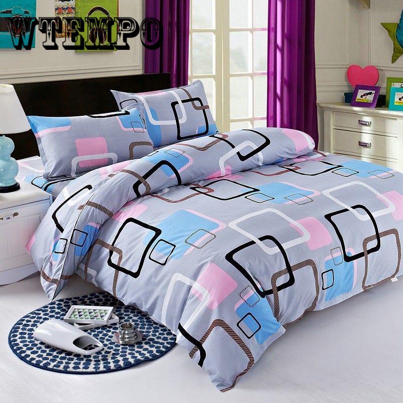 Home Textile Cartoon Kids Bed Linens Duvet Cover Pillowcase Boy Kid Teen Girl Bedding Sets