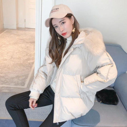 Cotton-padded Jacket for Women Short Style Students Loose Korean Cotton-padded Jacket for Women Thick Bread Cotton-padded Jacket for Women