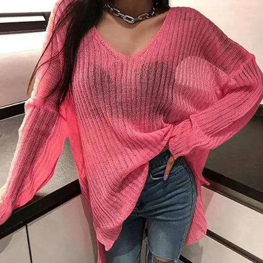 Thin Blouse Women's Summer Western Style Age-reducing Ice Silk Sweater Design Sense Long-sleeved Sunscreen Top