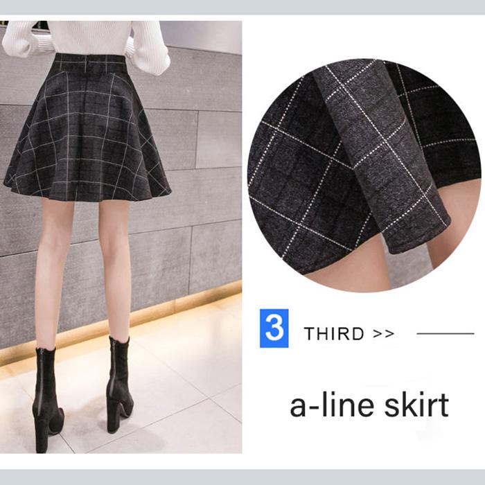 Two Layers Anti-glare Back Zipper Women's Clothing High Waist Buttocks Bow Lace Plaid Skirt Ruffle Short Skirt A-line Skirt