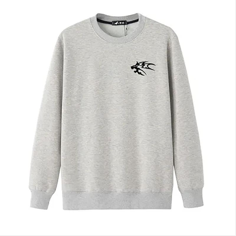 Men's Sweater Winter Plus Velvet Pullover Casual Loose Sweatshirts Long-sleeved Plus Size Loose Warm Bottoming Sweater