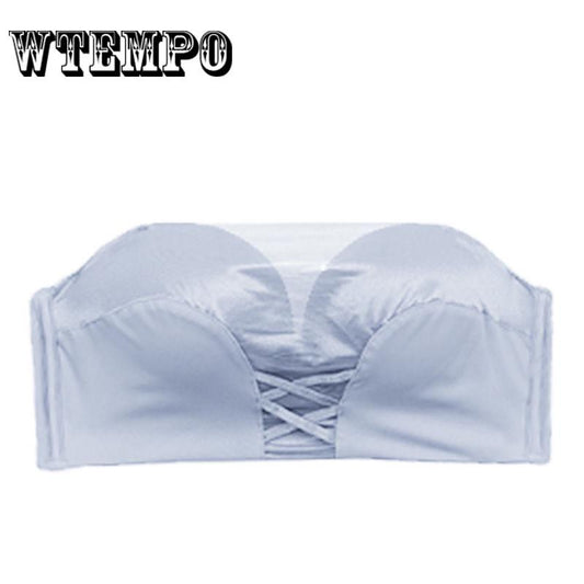 Chest Underwear Fashion Strapless Women Sexy Brass Black Girls Gather Non-slip