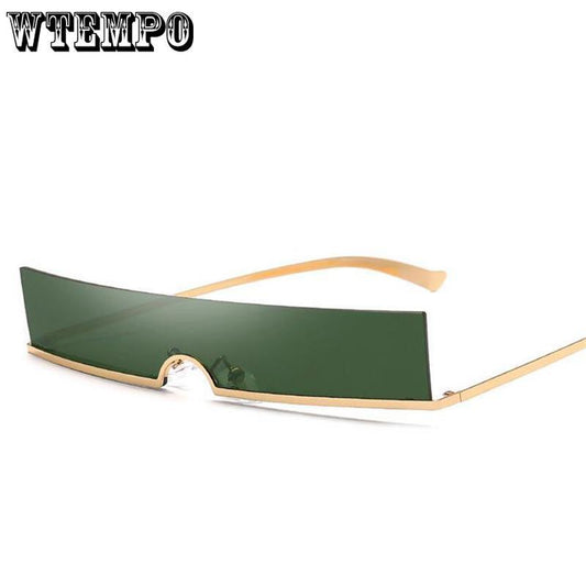 WTEMPO One Piece Lens Sunglasses Women Men Fashion Small Frameless Women's Men's Sunglasses 2019