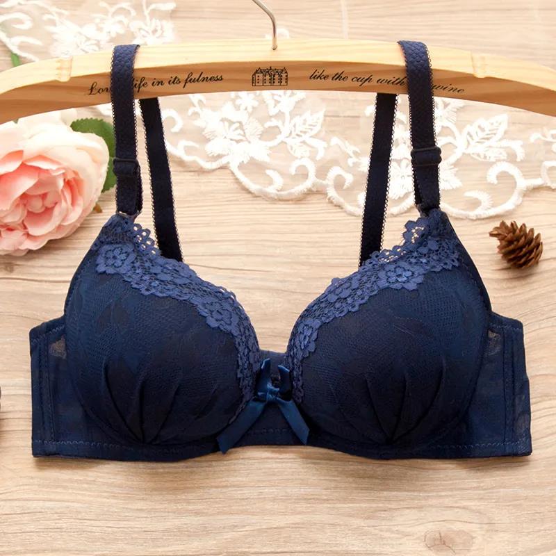 Sexy Lace Skin-friendly Comfortable Breathable Gathered No Steel Ring Anti-sagging Women's Underwear Bra
